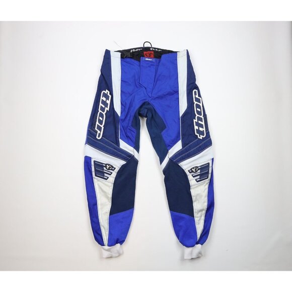thor Other - Vintage Thor Motocross Mens 34 Distressed Padded Moto Bike Racing Joggers Pants